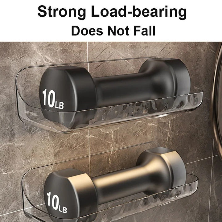 BowLift | Acrylic Bathroom Shelf | Wall-mounted Shower Organizer No Drilling