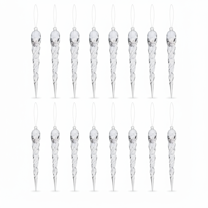 BowLift | Crystal Icicle Pendant | Elegant Christmas Decoration for Windows