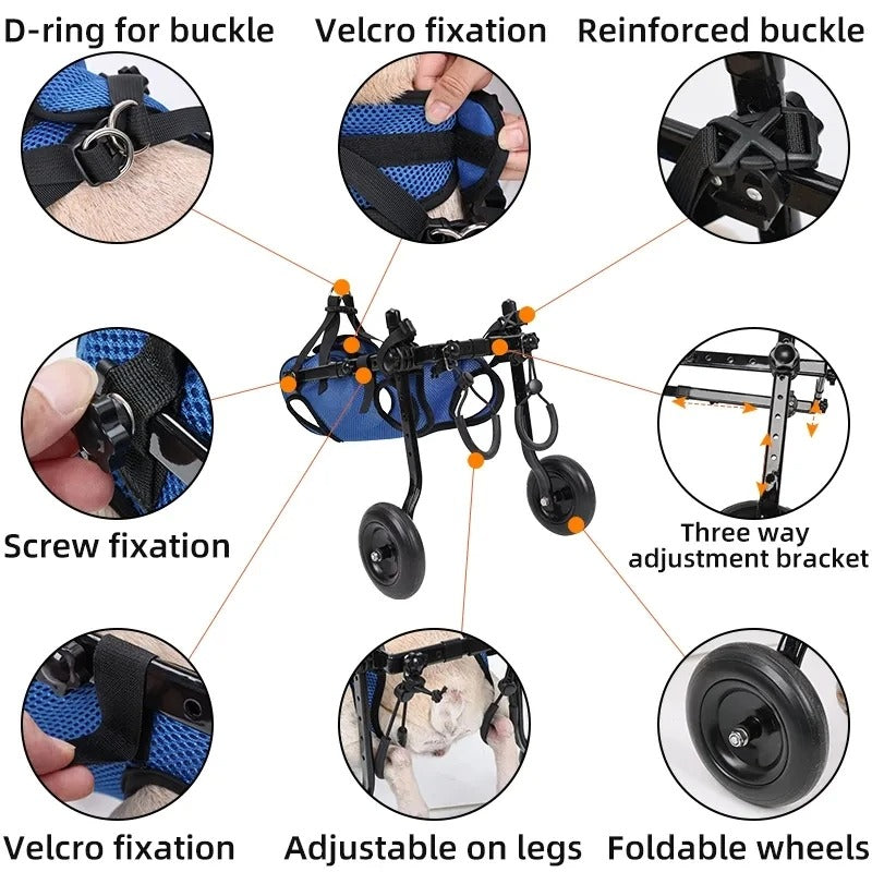 BowLift | Adjustable Mobility Aid Ergonomic Dog Wheelchair