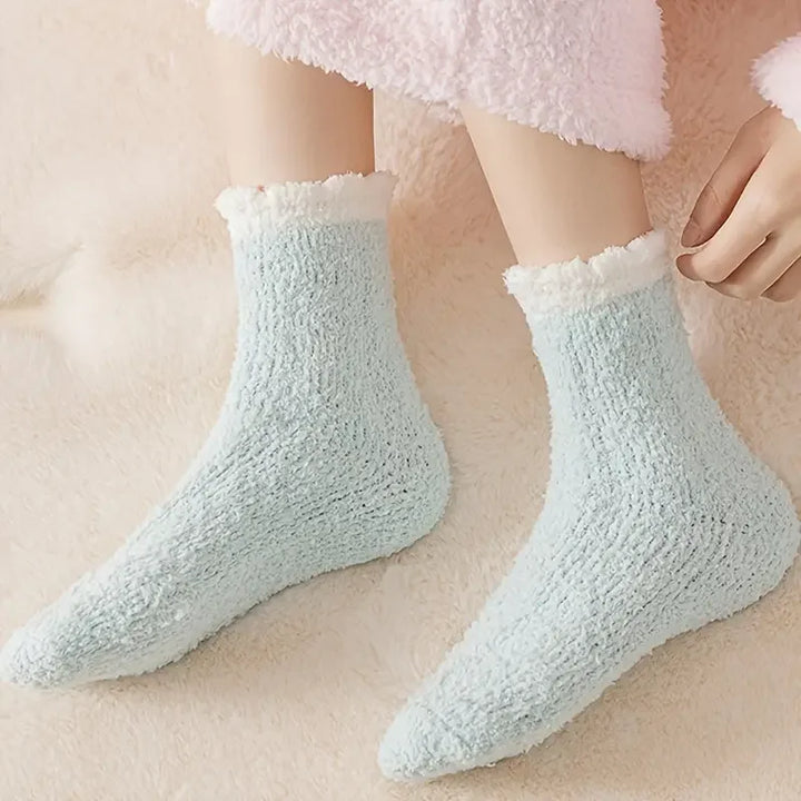 BowLift | Winter Socks FrostStep | With Fleece Lining | 5-Pack | Solid Color | Size EU 34–40