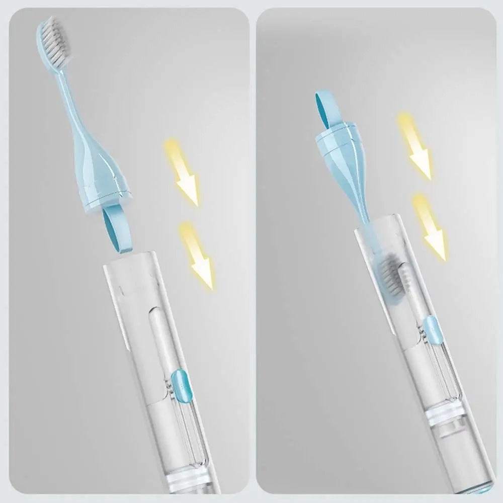 BowLift | All-in-One Travel-Friendly Toothpaste Dispenser Toothbrush