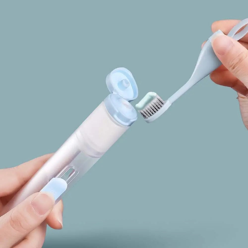 BowLift | All-in-One Travel-Friendly Toothpaste Dispenser Toothbrush