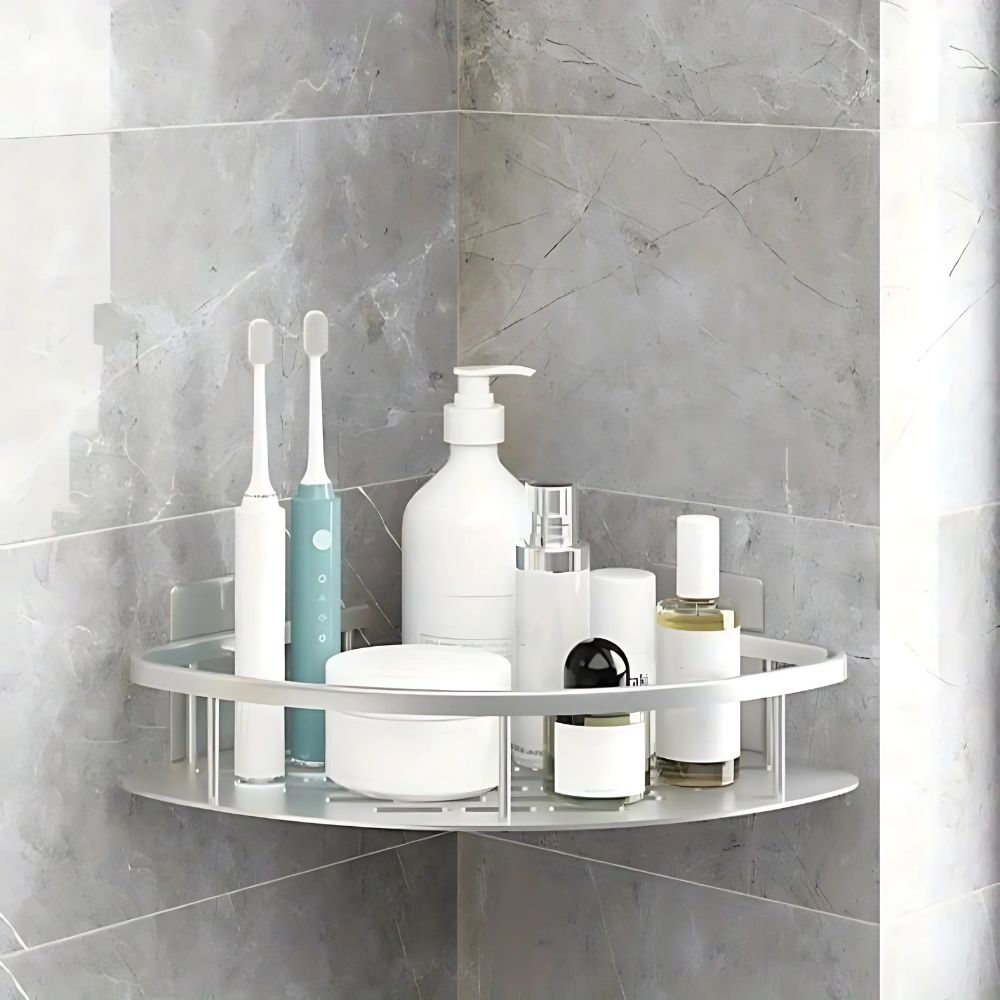 BowLift | Aluminium Shower Shelf | Self-Adhesive, Rust-Free, Modern