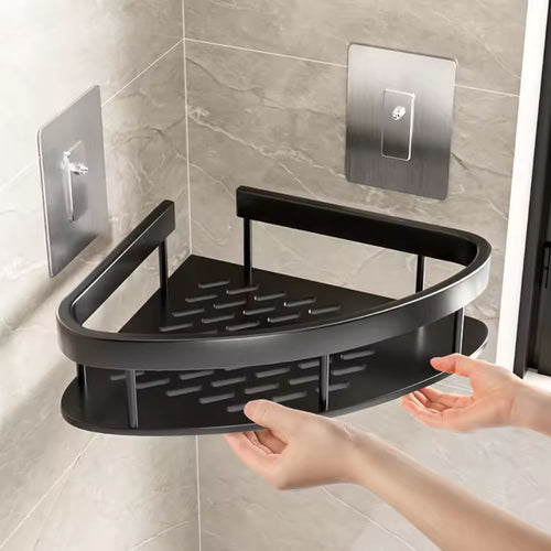 BowLift | Aluminium Shower Shelf | Self-Adhesive, Rust-Free, Modern