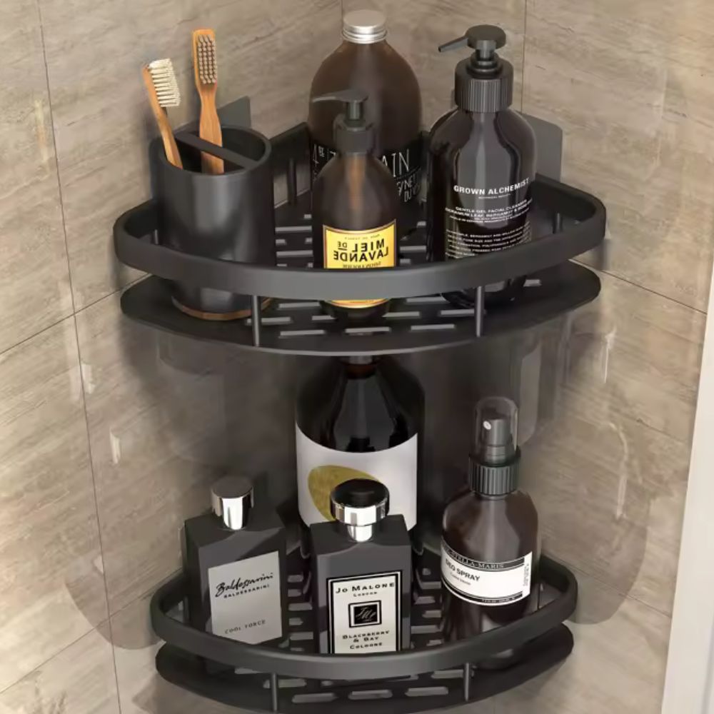 BowLift | Aluminium Shower Shelf | Self-Adhesive, Rust-Free, Modern