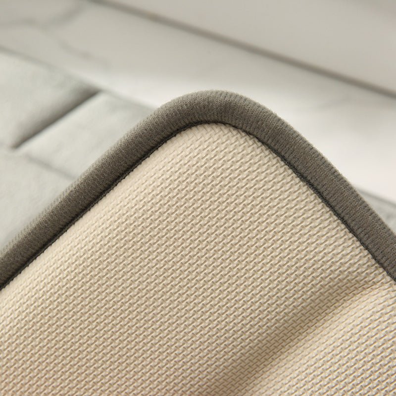 BowLift | Non-slip Bath Mat Beige Brick Pattern | Bath Mats