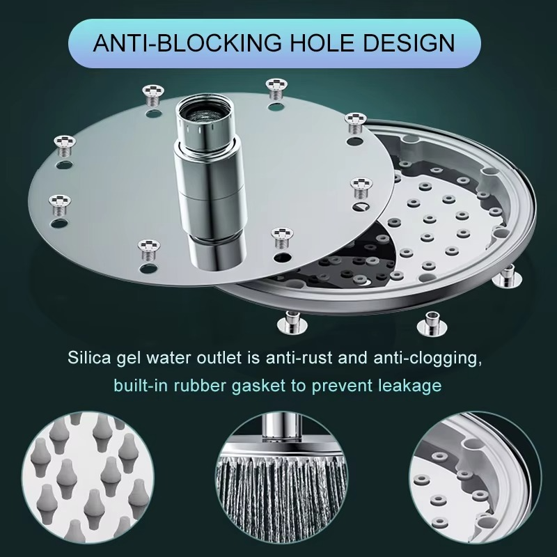 BowLift | AquaFlow | Rain shower head made of stainless steel
