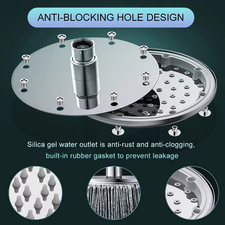 BowLift | AquaFlow | Rain shower head made of stainless steel