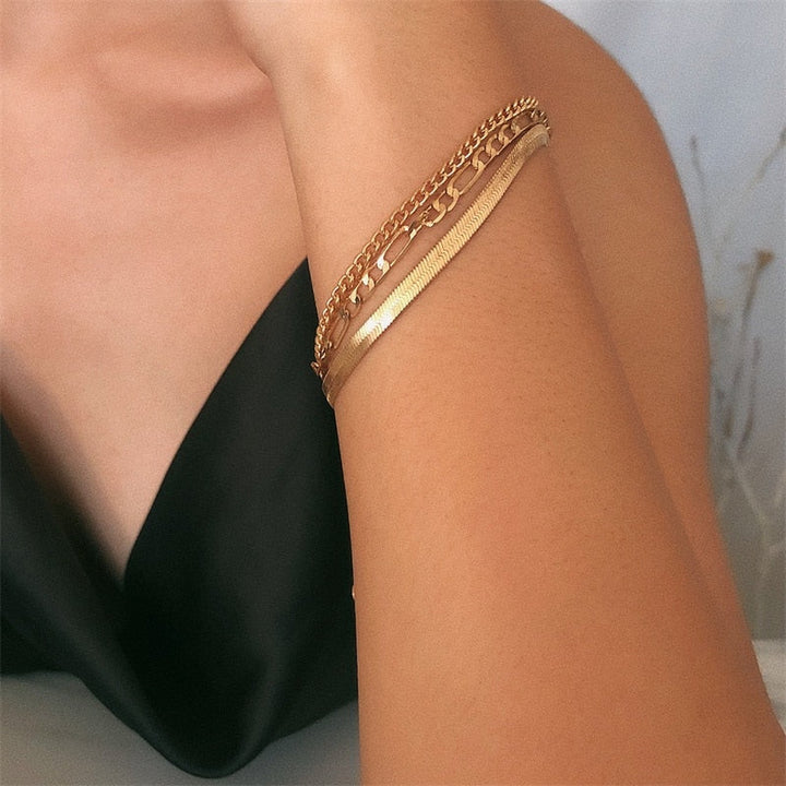 Charming Bracelet Trio | Delicate 3-Piece Set Bowlift