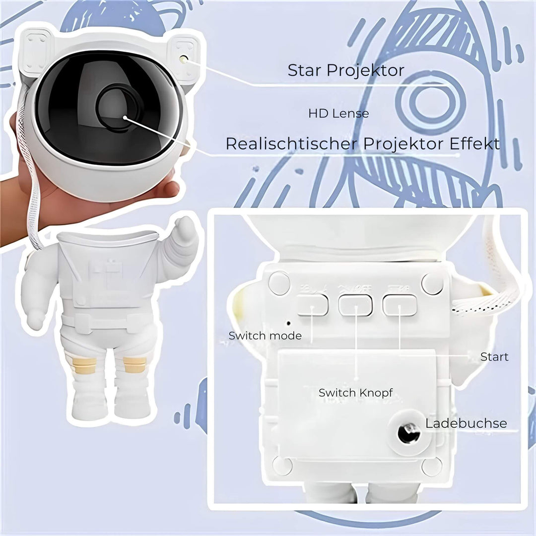 BowLift | Astronaut Star Projector | Creative Light Source