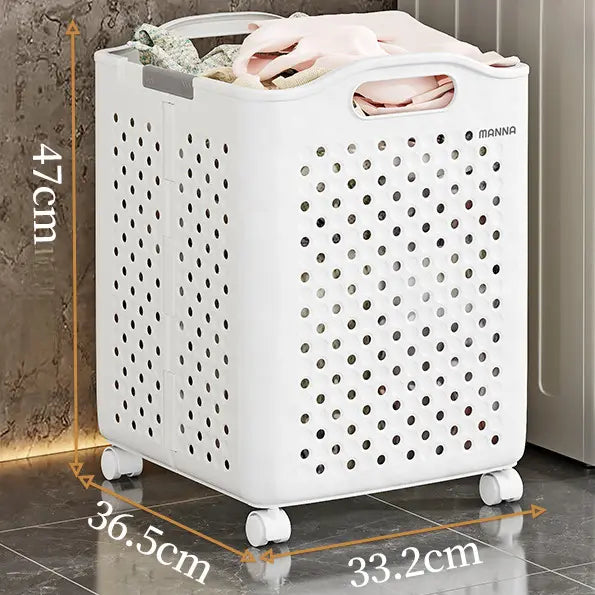 BowLift | Collapsible Laundry Basket with Wheels | Foldable Laundry Basket 30L 45L 54L
