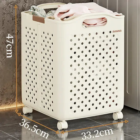 BowLift | Collapsible Laundry Basket with Wheels | Foldable Laundry Basket 30L 45L 54L