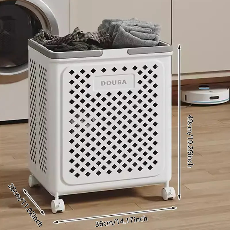 BowLift | Collapsible Laundry Basket with Wheels | Foldable Laundry Basket 30L 45L 54L