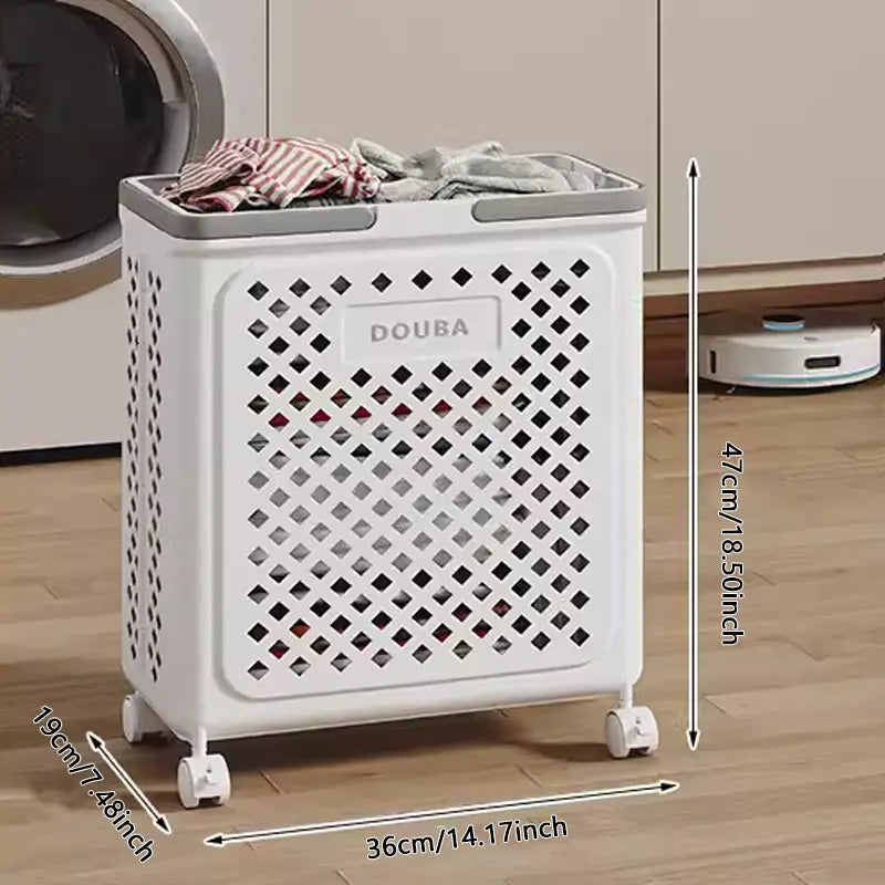 BowLift | Collapsible Laundry Basket with Wheels | Foldable Laundry Basket 30L 45L 54L