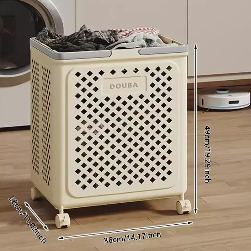 BowLift | Collapsible Laundry Basket with Wheels | Foldable Laundry Basket 30L 45L 54L