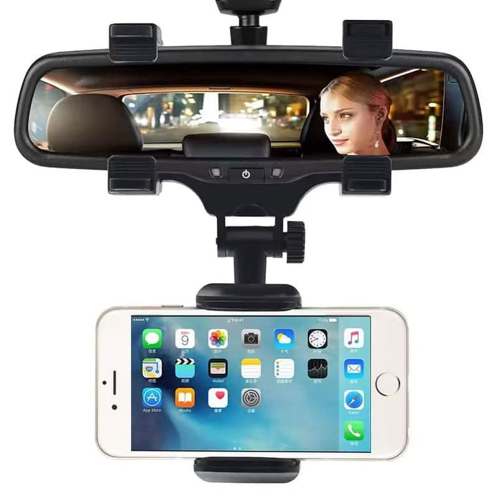 BowLift | Rear-view mirror mobile phone holder for safe driving