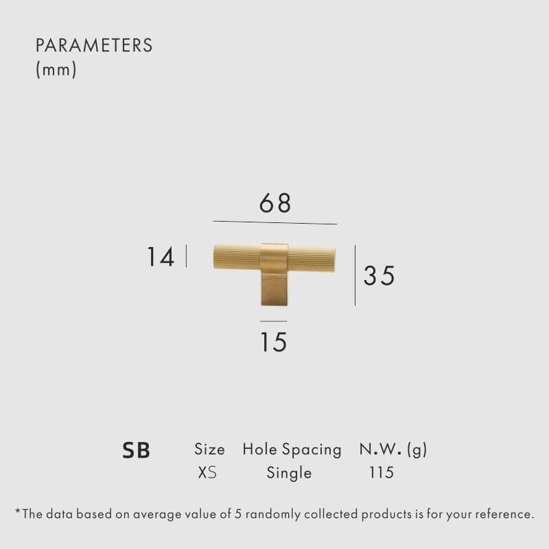 BowLift | Avery Brass Furniture Handle | Cabinet Handle for Kitchen Cabinets