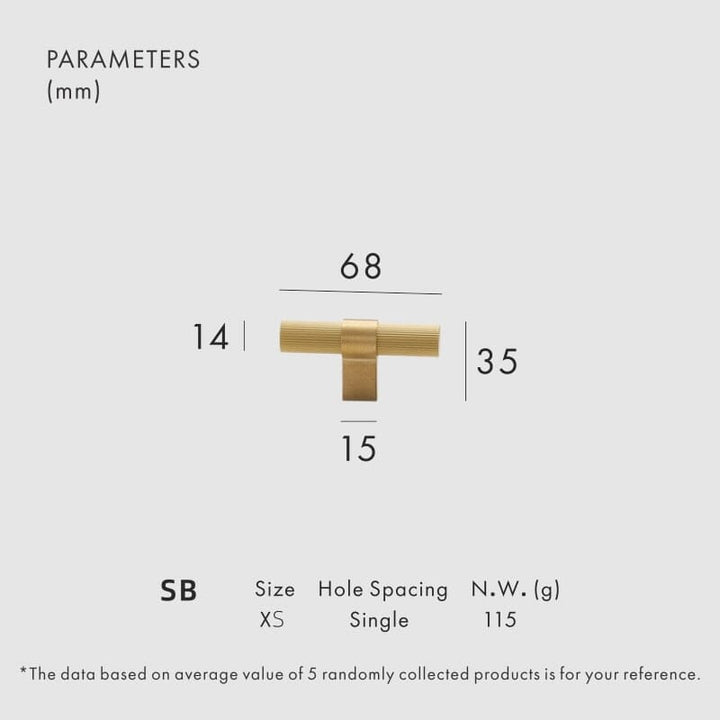 BowLift | Avery Brass Furniture Handle | Cabinet Handle for Kitchen Cabinets