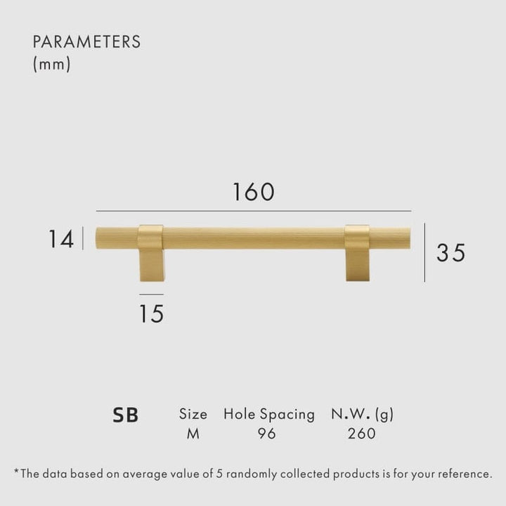 BowLift | Avery Brass Furniture Handle | Cabinet Handle for Kitchen Cabinets