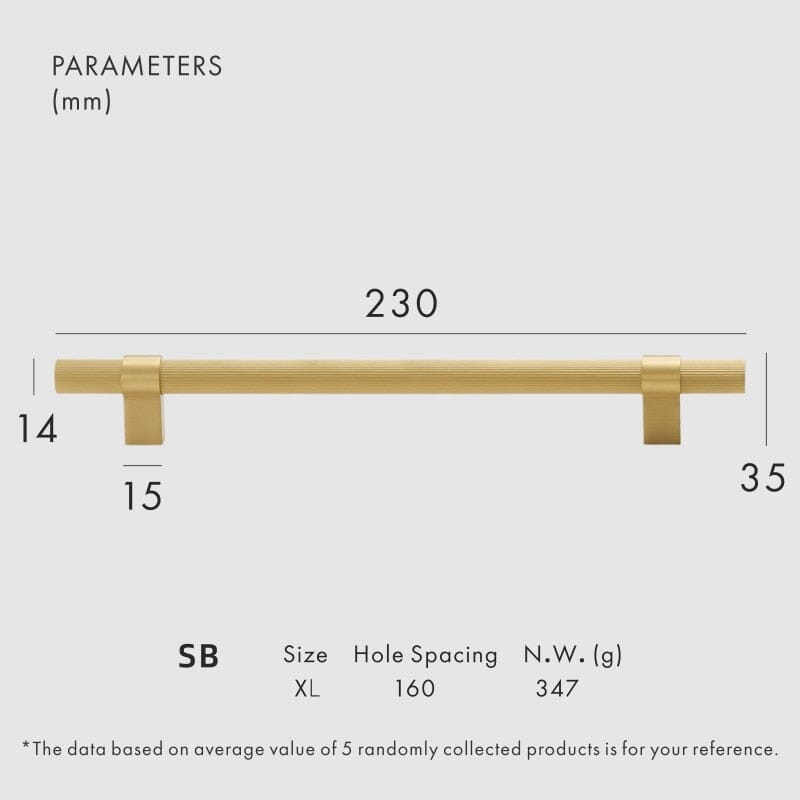 BowLift | Avery Brass Furniture Handle | Cabinet Handle for Kitchen Cabinets