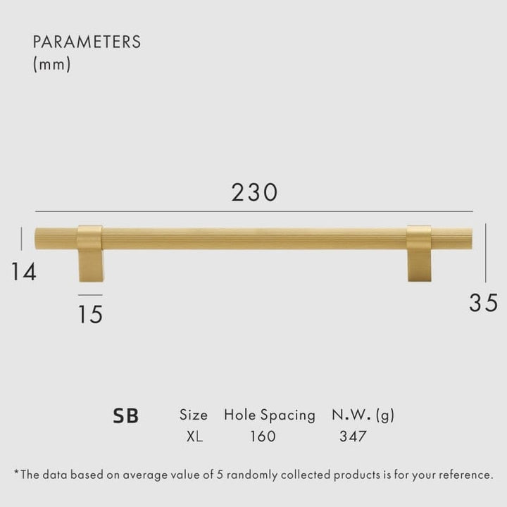 BowLift | Avery Brass Furniture Handle | Cabinet Handle for Kitchen Cabinets