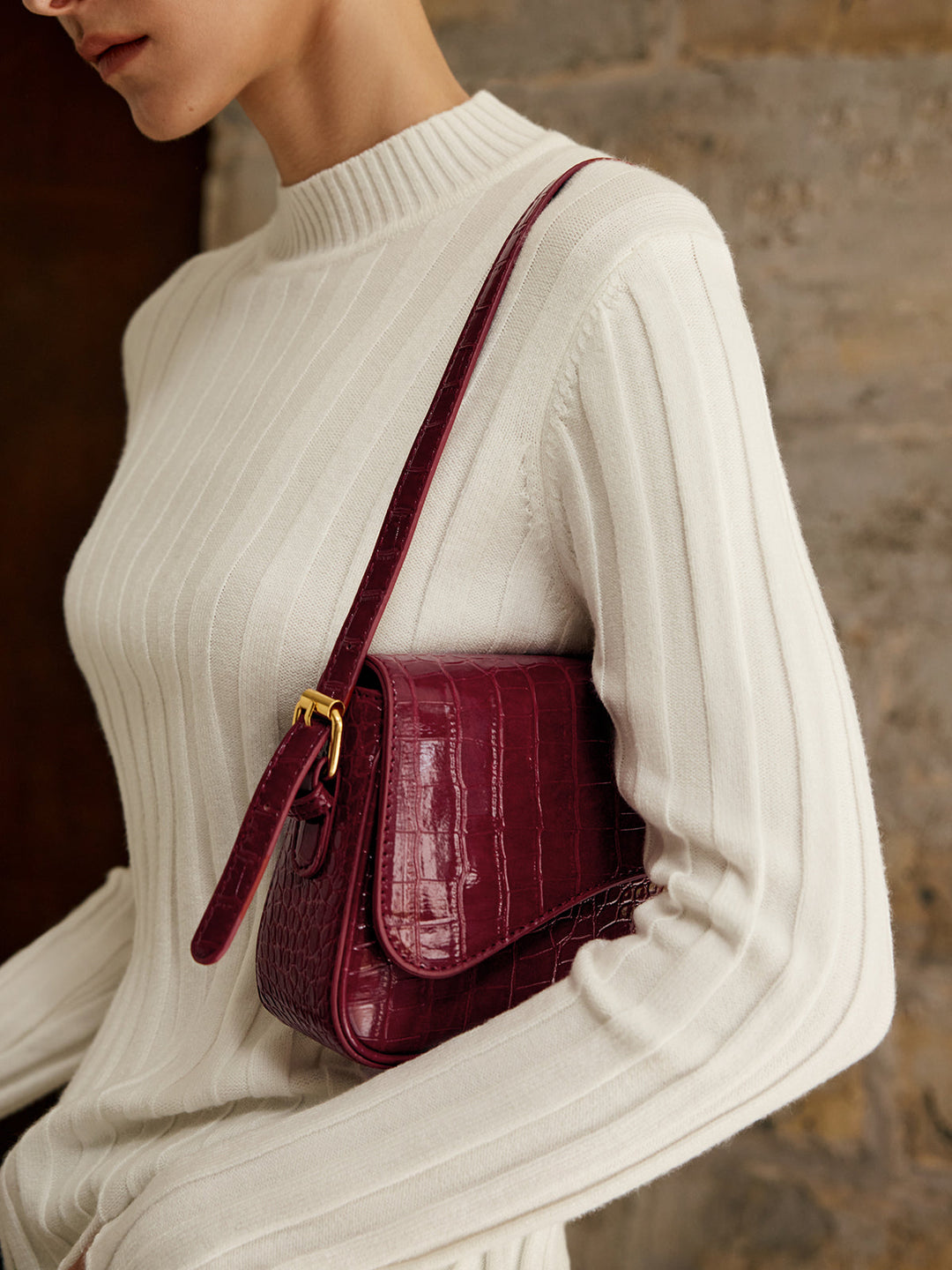 BowLift | Ladies Shoulder Bag Checked Pattern One Size Polyurethane