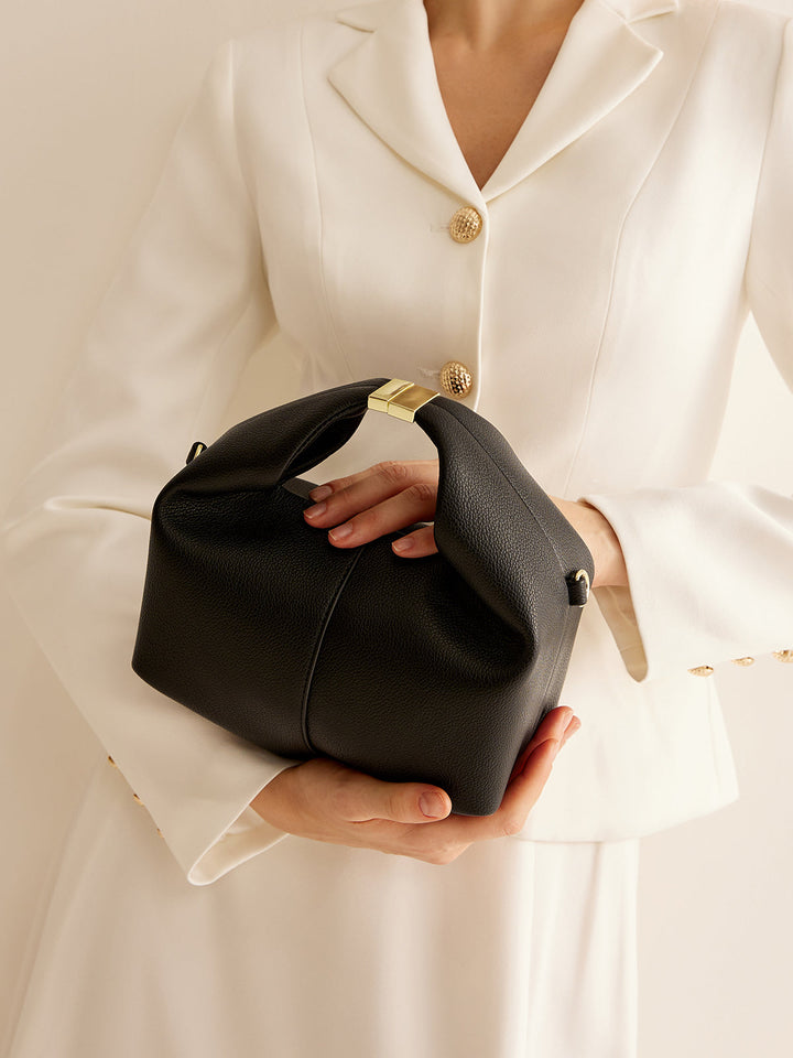 BowLift | Ladies Handbag Black One Size Polyurethane with Metal Detail