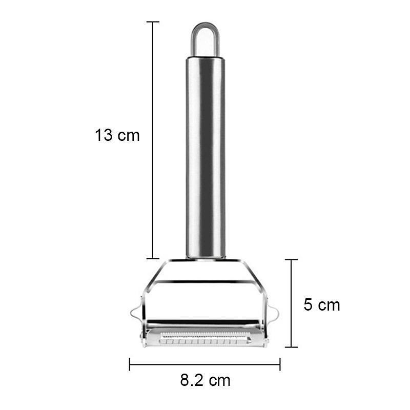 Ultra-sharp stainless steel multifunctional vegetable peeler & julienne cutter