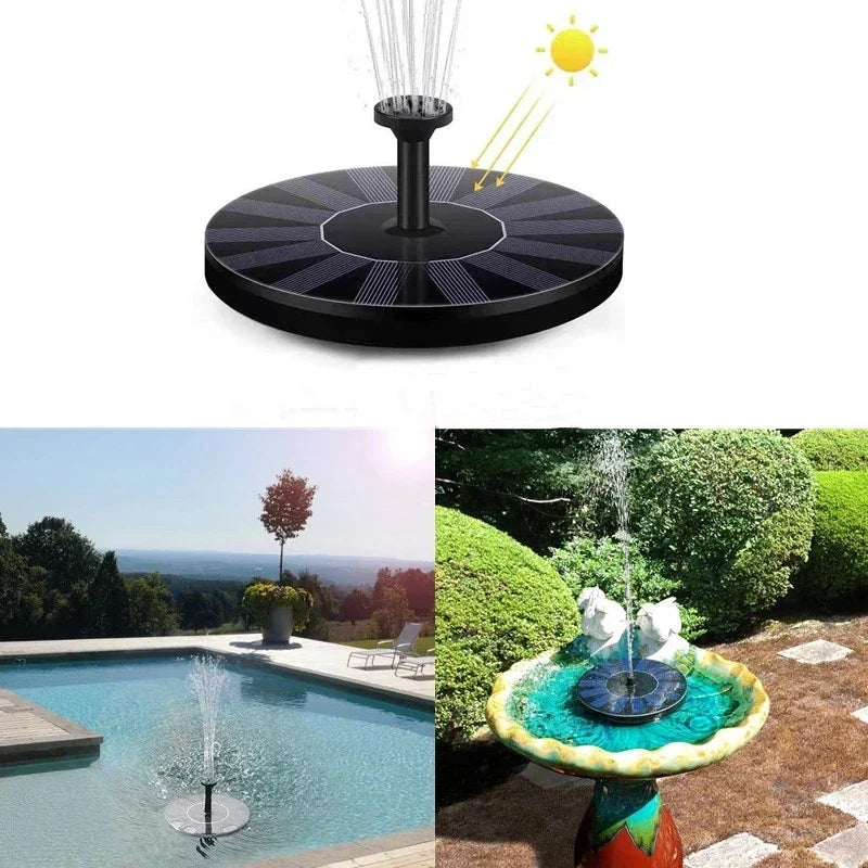 Flowbee – Elegant Solar Fountain for Garden Birds Bowlift