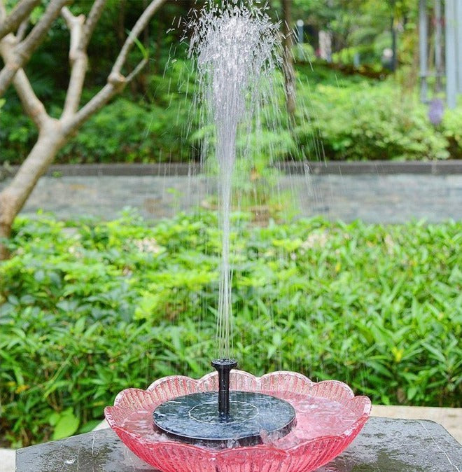 Flowbee – Elegant Solar Fountain for Garden Birds Bowlift