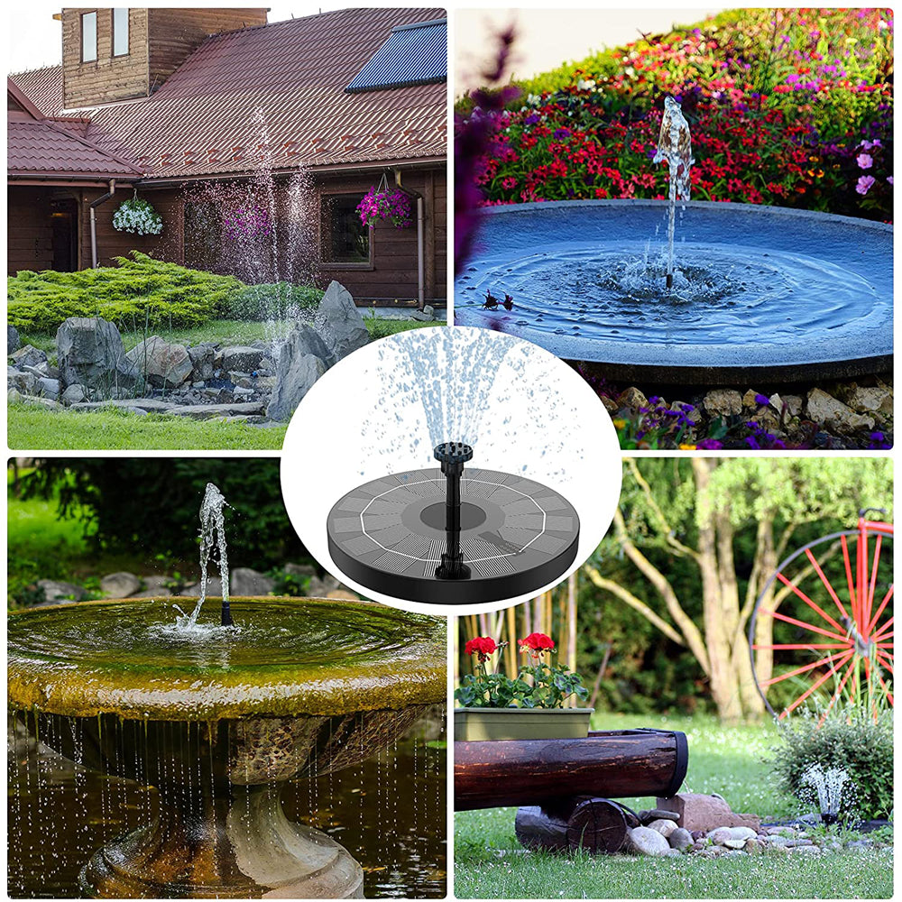 Flowbee – Elegant Solar Fountain for Garden Birds Bowlift