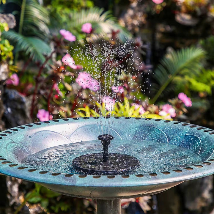 Flowbee – Elegant Solar Fountain for Garden Birds Bowlift