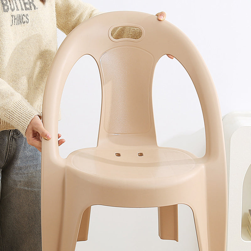 Modern Minimalist Round PP Stackable Backrest Armrest Kids Chair For Living Room | Bowlift