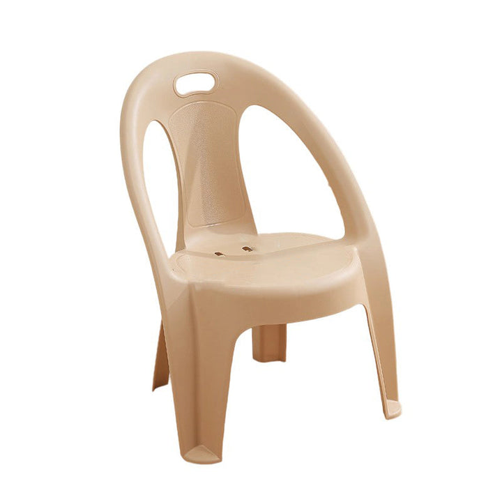Modern Minimalist Round PP Stackable Backrest Armrest Kids Chair For Living Room | Bowlift