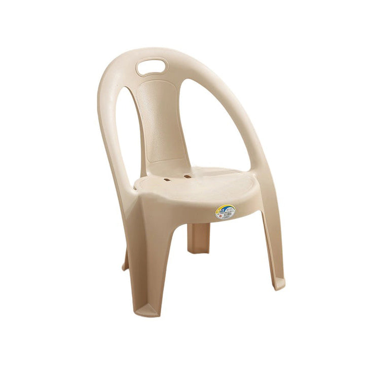 Modern Minimalist Round PP Stackable Backrest Armrest Kids Chair For Living Room | Bowlift