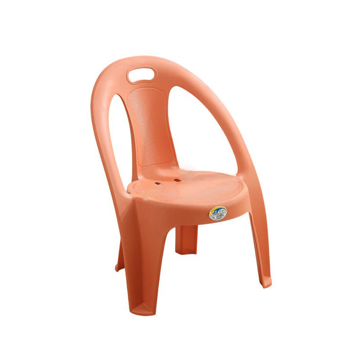Modern Minimalist Round PP Stackable Backrest Armrest Kids Chair For Living Room | Bowlift