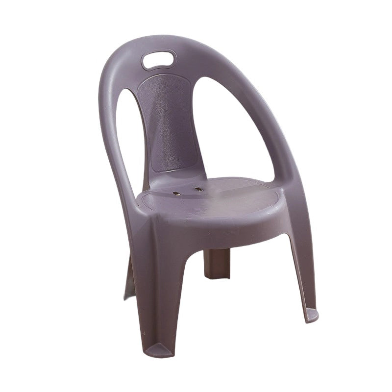 Modern Minimalist Round PP Stackable Backrest Armrest Kids Chair For Living Room | Bowlift