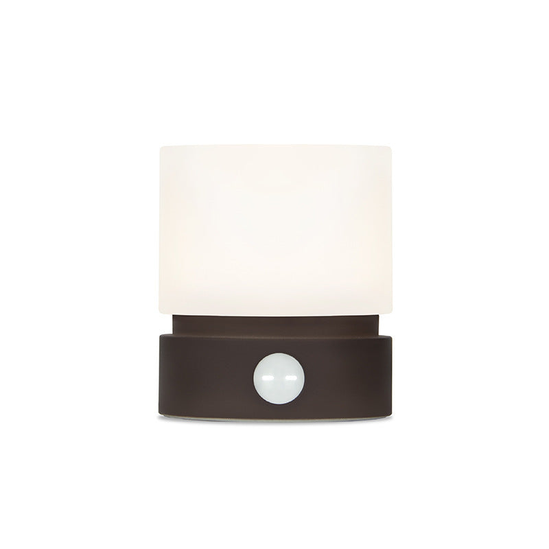 BowLift | Contemporary Nordic Timer Rechargeable ABS HIPS Silicone Cylinder LED Table Lamp Night Light for Nightstand
