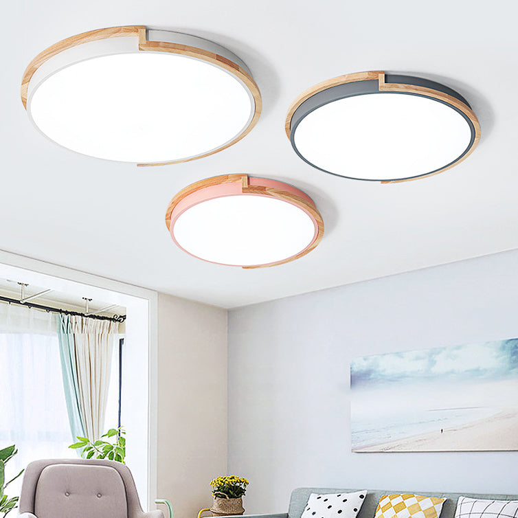 BowLift | LumenCraft Nordic LED Ceiling Light | Wooden Frame | Acrylic Shade | Mood Light | For Bedroom and Living Room