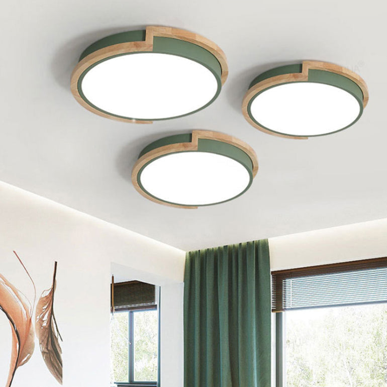 BowLift | LumenCraft Nordic LED Ceiling Light | Wooden Frame | Acrylic Shade | Mood Light | For Bedroom and Living Room