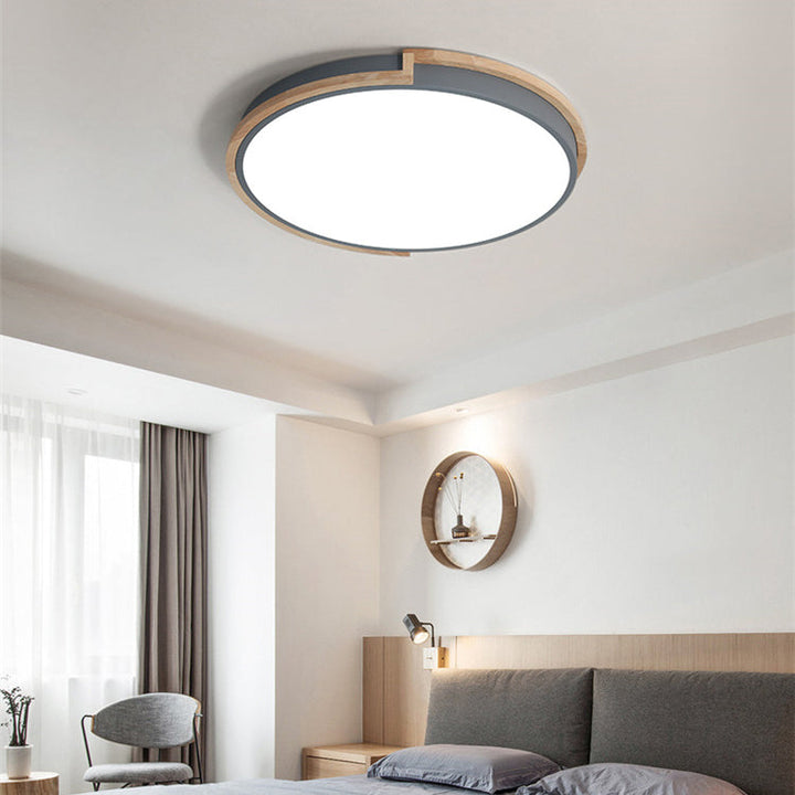 BowLift | LumenCraft Nordic LED Ceiling Light | Wooden Frame | Acrylic Shade | Mood Light | For Bedroom and Living Room