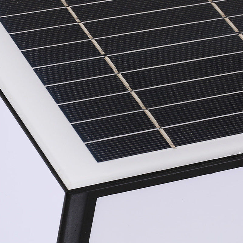 Modern Minimalist Solar Waterproof Square-Shaped Aluminum Acrylic LED Outdoor Post Light For Garden | Bowlift