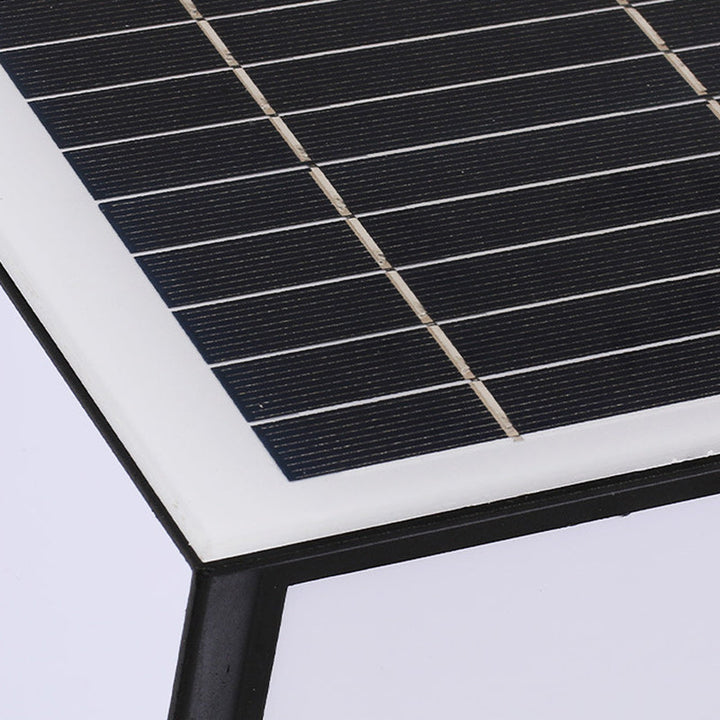 Modern Minimalist Solar Waterproof Square-Shaped Aluminum Acrylic LED Outdoor Post Light For Garden | Bowlift