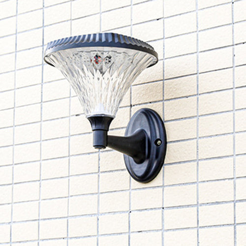 Modern Minimalist Solar Waterproof Diamond Round ABS PC LED Outdoor Light For Outdoor Patio | Bowlift