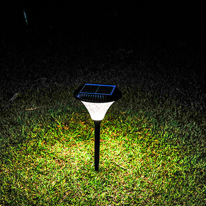 Modern Minimalist Solar Waterproof Diamond Round ABS PC LED Outdoor Light For Outdoor Patio | Bowlift