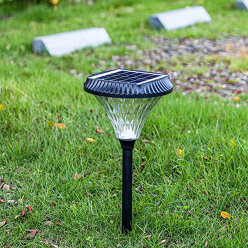 Modern Minimalist Solar Waterproof Diamond Round ABS PC LED Outdoor Light For Outdoor Patio | Bowlift