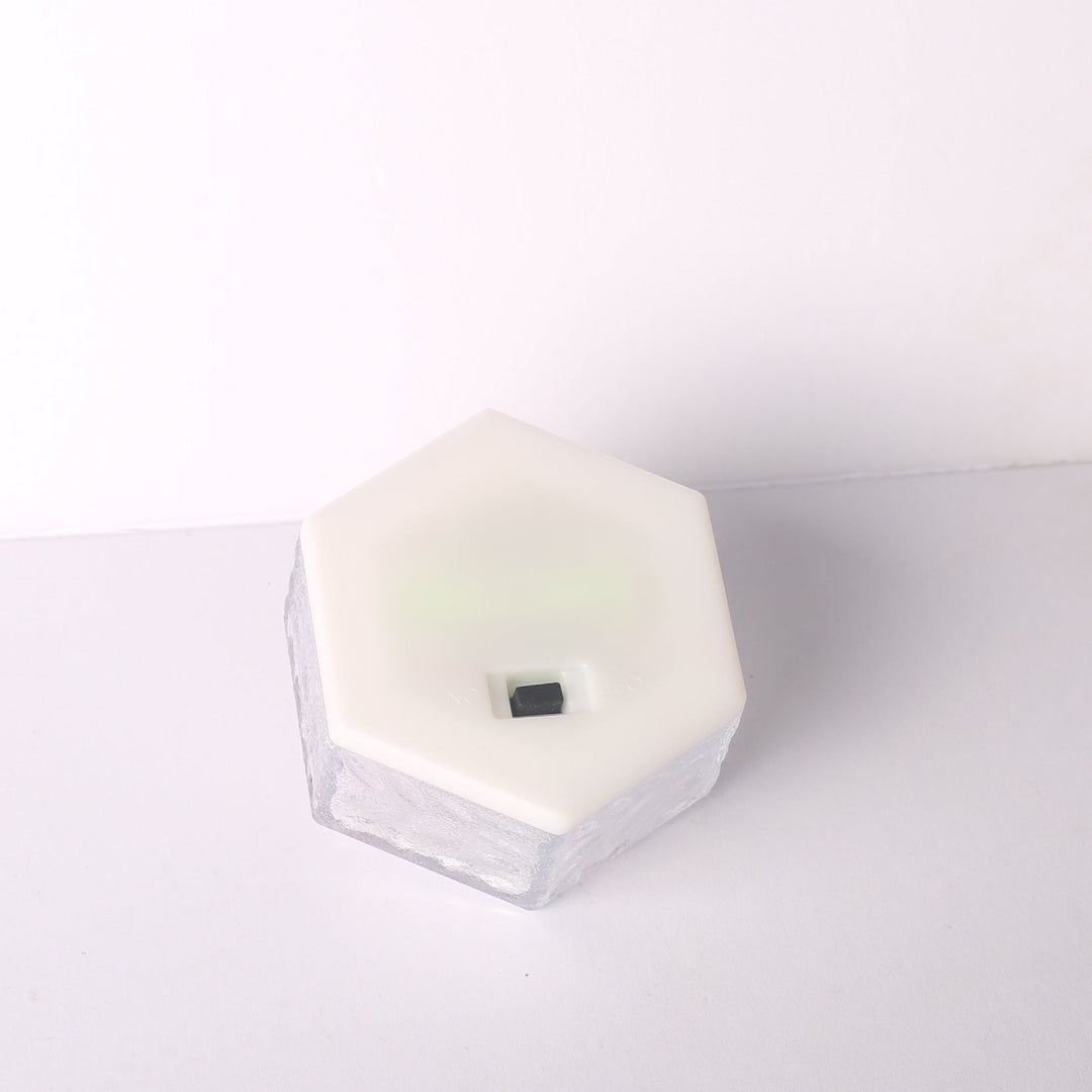 Modern Minimalist Solar Waterproof Hexagonal Ice Tile ABS PVC LED Lawn Landscape Light For Outdoor Patio | Bowlift