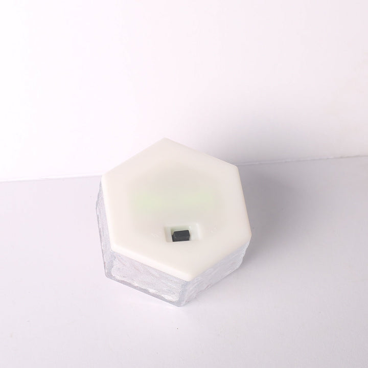 Modern Minimalist Solar Waterproof Hexagonal Ice Tile ABS PVC LED Lawn Landscape Light For Outdoor Patio | Bowlift