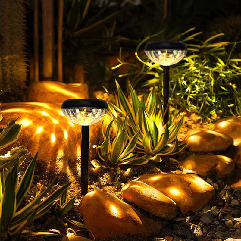 Contemporary Industrial ABS Round LED Solar Waterproof Lawn Insert Light For Outdoor Patio | Bowlift