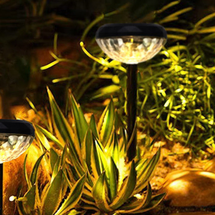 Contemporary Industrial ABS Round LED Solar Waterproof Lawn Insert Light For Outdoor Patio | Bowlift